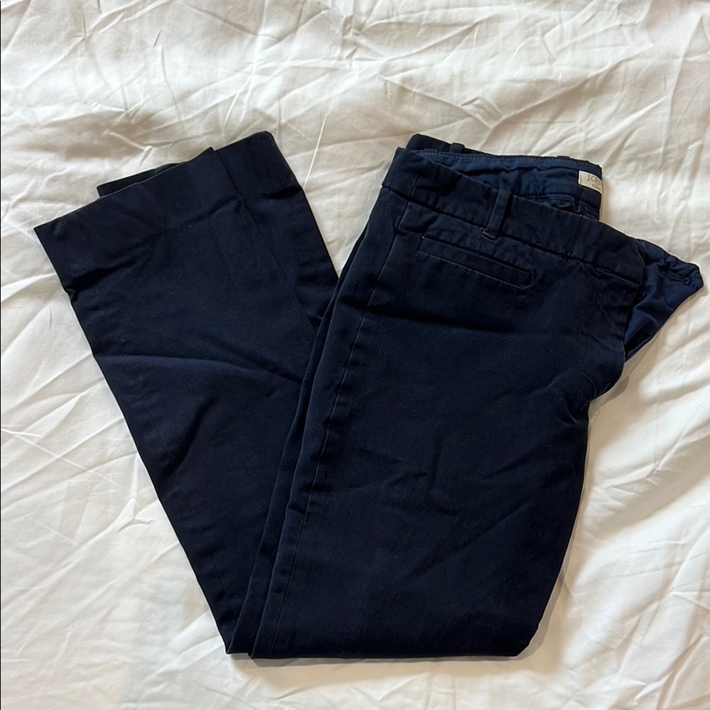 J. Crew Navy Stretch Trousers